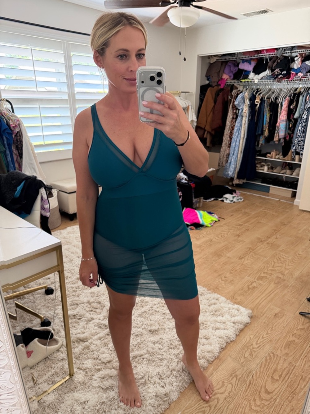 Teal swim Dress